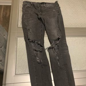 Forever 21 Black ripped jeans